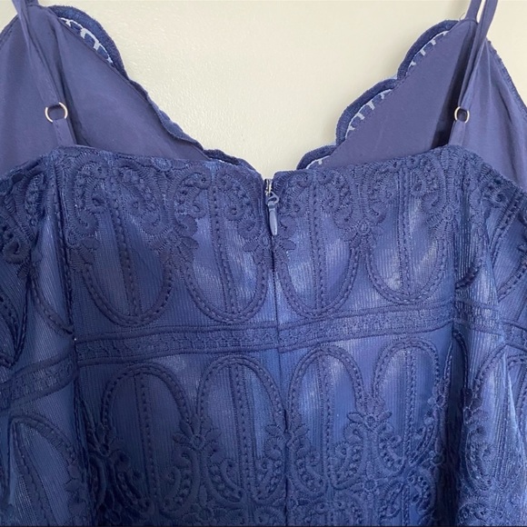 NWT  Lulus Malena Lace Navy Blue Dress - Picture 4 of 5